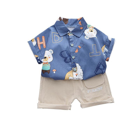 Boys summer suit two-piece set